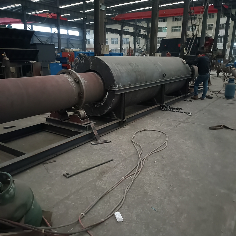 کوره افقی دوار 150 - 200 کیلوگرم بر ساعت با قدرت AC380 ولت و سرعت چرخش 2 - 3 دور در دقیقه