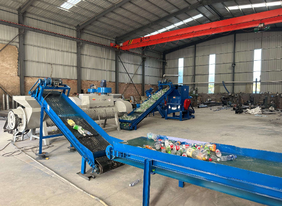 ماشین بازیافت شستشوی بطری پلاستیکی Waste Plastic Pp Pe Pet برای فیبر منگنه پلی استر