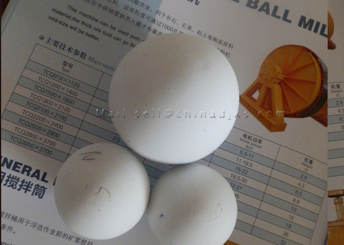 3.9 G / Cm3 99 Ball توپ آلومینا آلفا آلومینا بالا برای آسیاب توپ