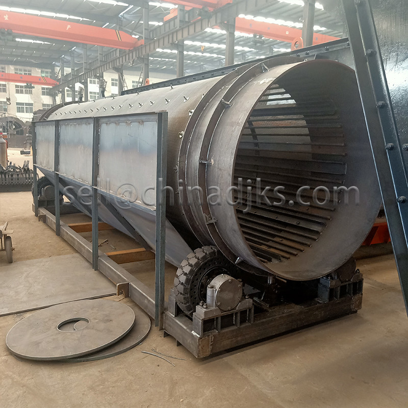 صفحه نمایش درام چرخشی غربال چرخشی برای مواد مختلف درام شیاردار موتور رانده
